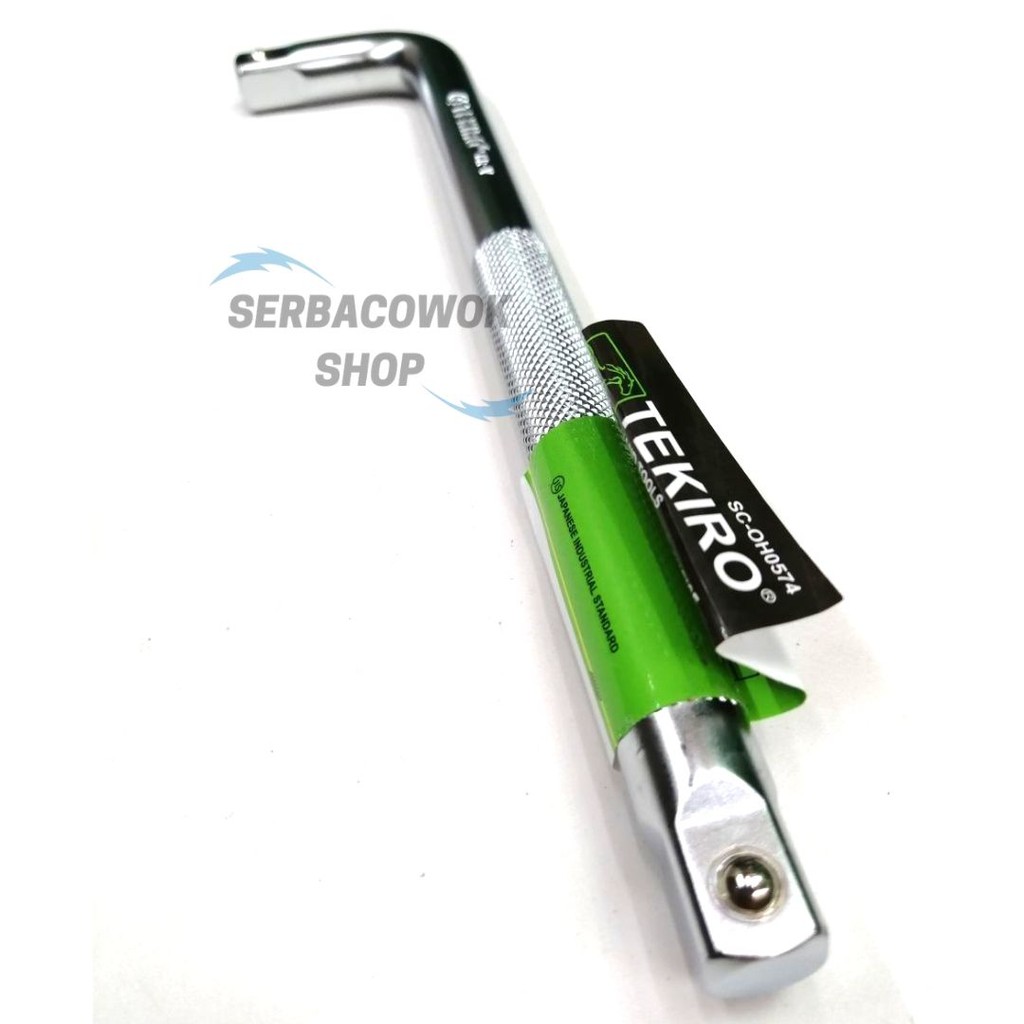 Tekiro Gagang Kunci Mata Sock L Offset Handle Kunci Sok L 1/2&quot; x 10&quot; Termurah Berkualitas