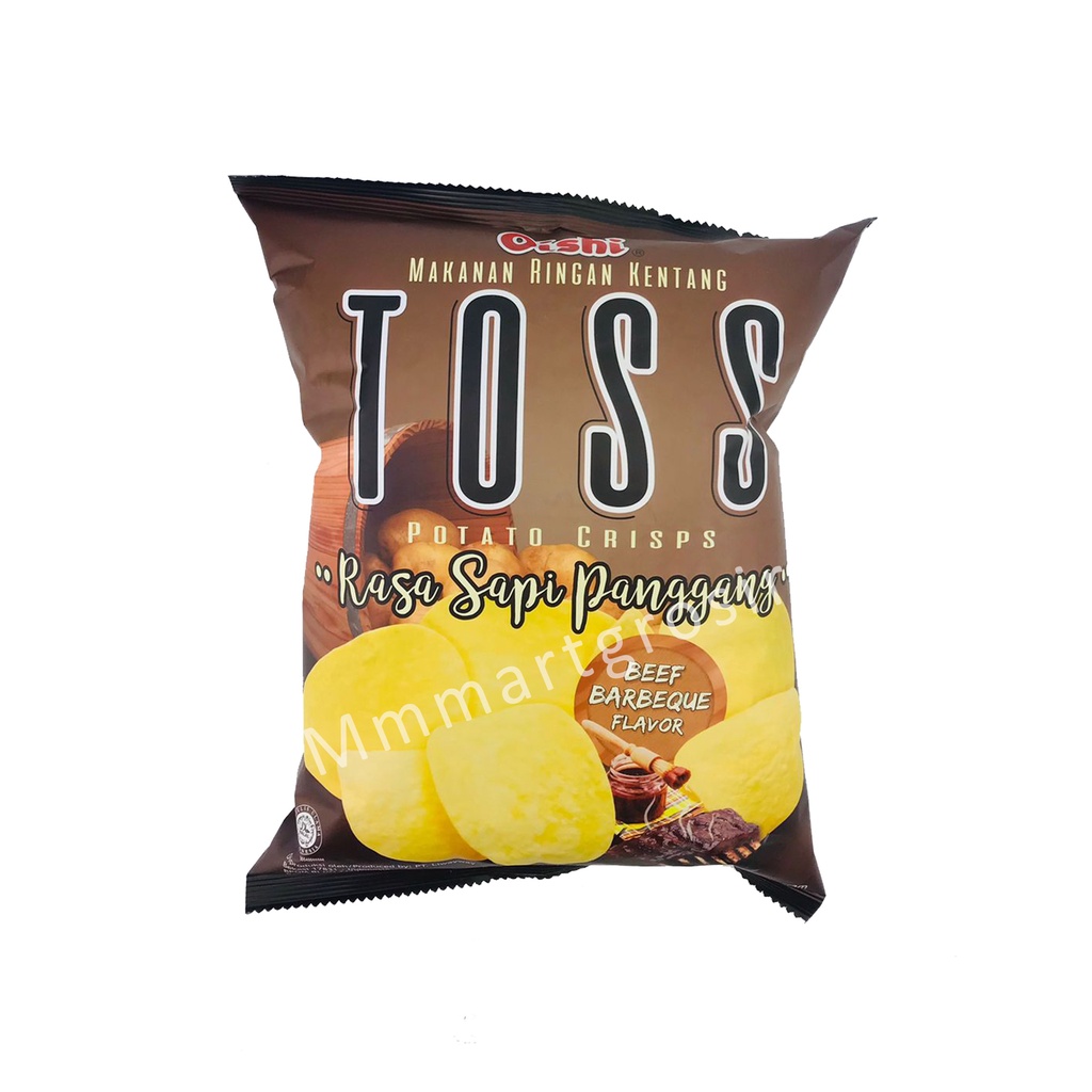 Oishi Toss / Potato Crisps / Rasa Sapi Panggang / 75g