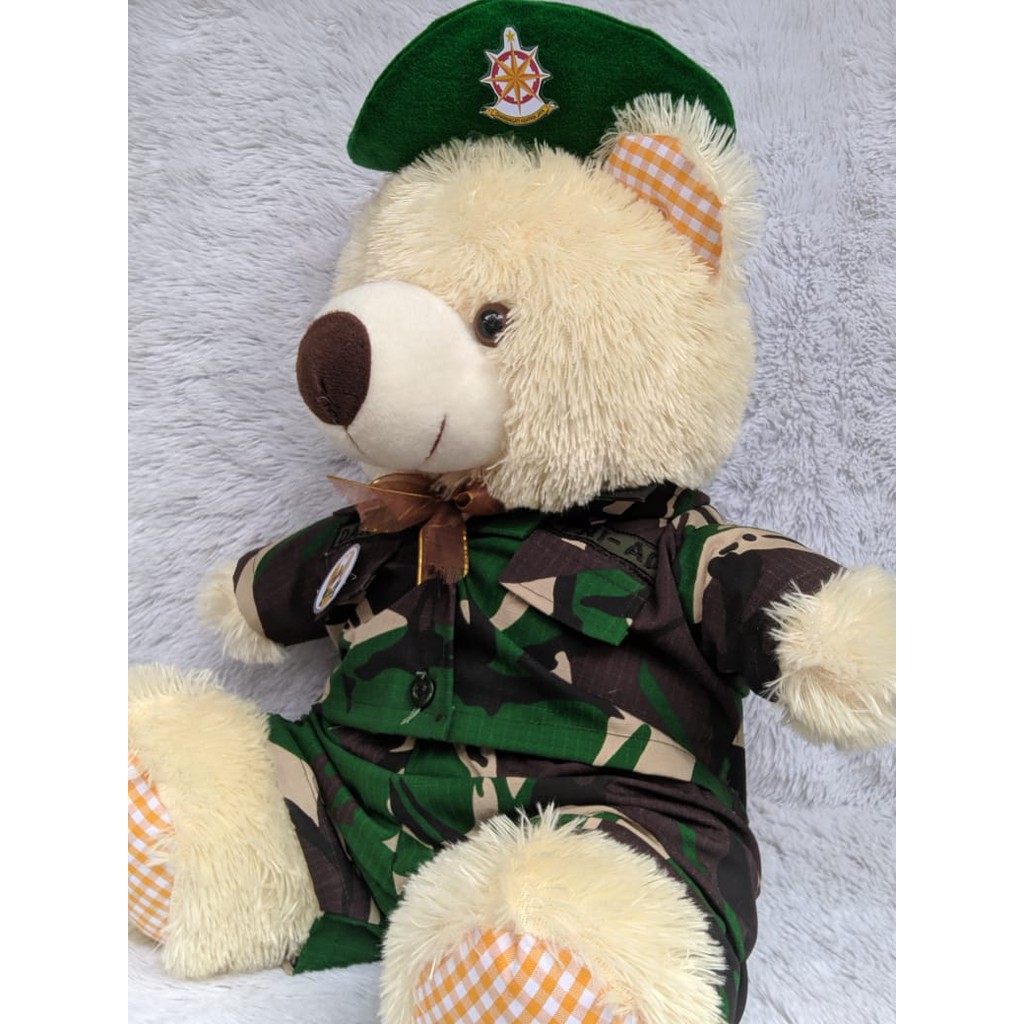 BONEKA PROFESI TNI | BERUANG BESAR | BONEKA TNI | HADIAH WISUDA | TNI AD | TNI AL | TNI AU | SIZE L