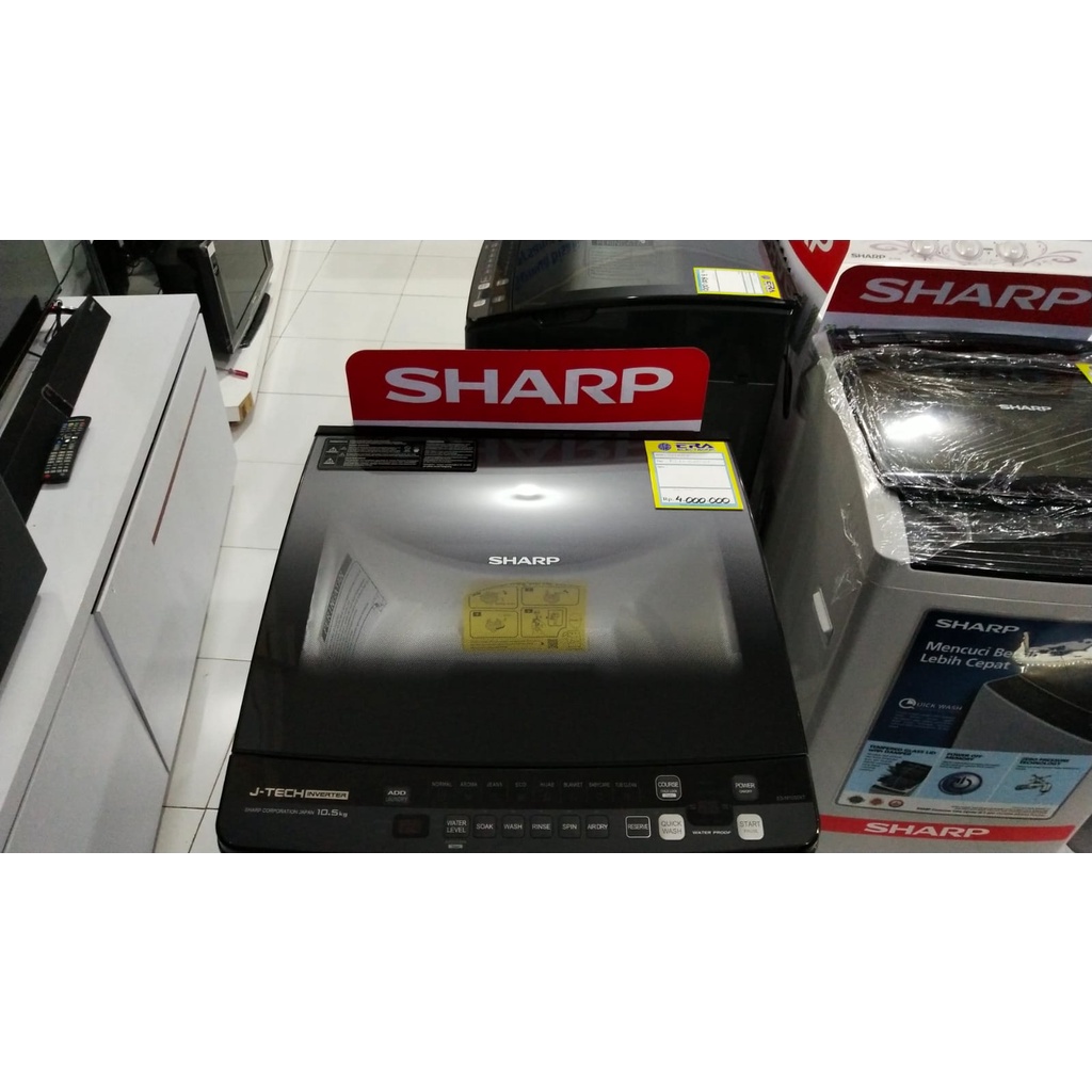 MESIN CUCI SHARP ESM 1050 XTSA TOP LOADING 10.5 KG 1 TABUNG