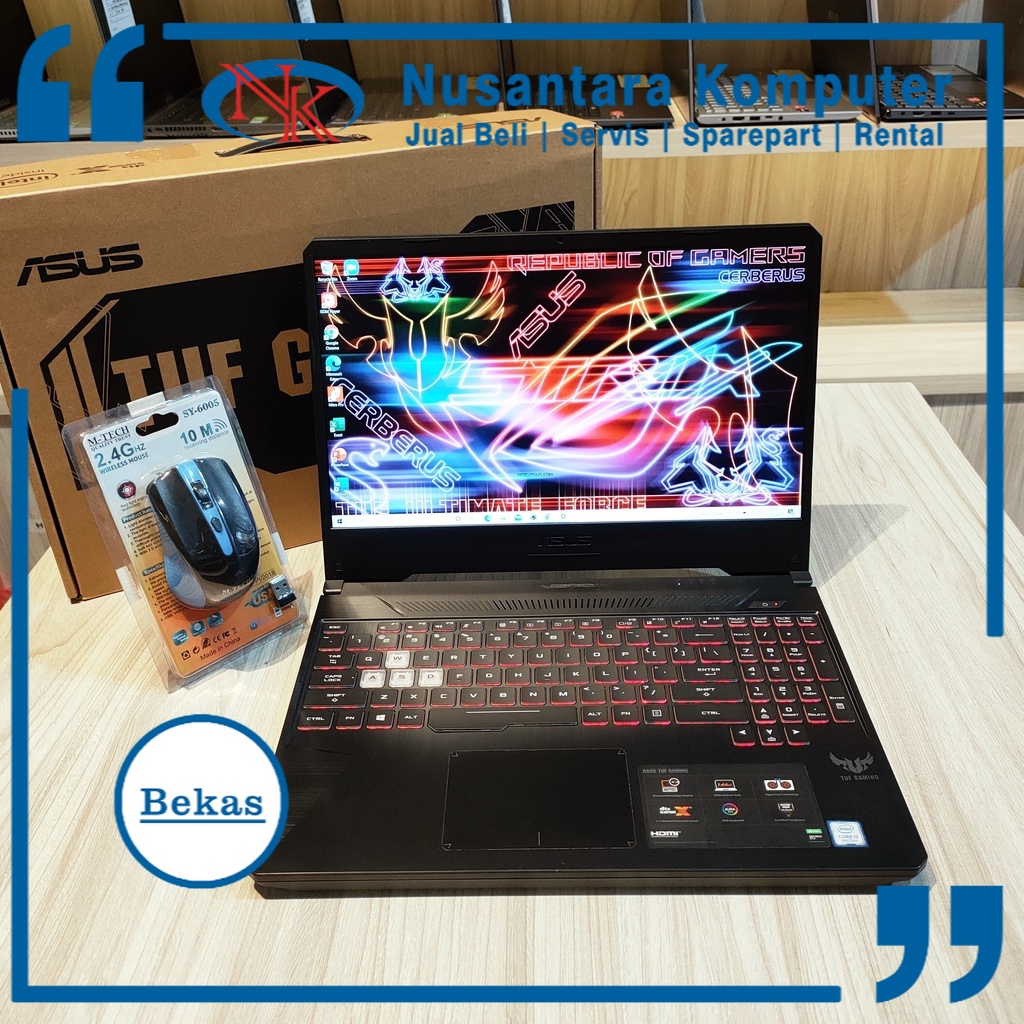 Jual Asus Tuf Gaming Fx505gt I5 Gen 9 Ram 8gb Ssd 512gb Hdd 720gb Dual Vga Nvidia Geforce Gtx 2930