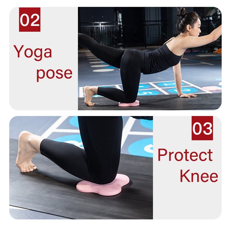 Alas Pad Kaki Tangan Yoga Fitness Knee Wrist Hand Mat 2 PCS - G2