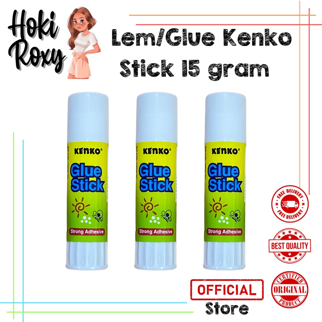 

Lem/Glue Kenko Stick 15 gram ( HARGA ECER )