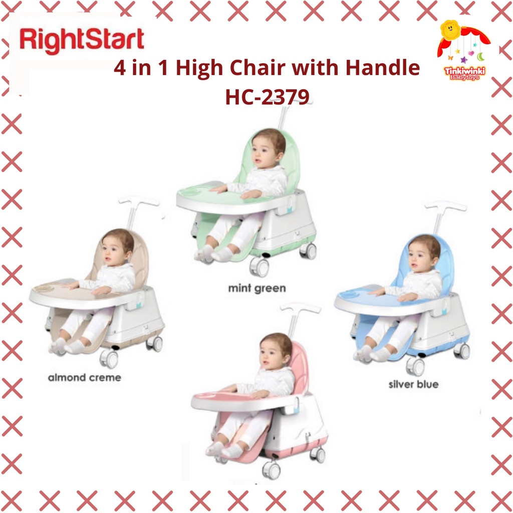 RIGHT START 4in1 Highchair HC 2375 UPGRADED Kursi Makan Bayi NEW ARRIVAL