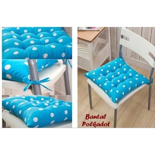 BANTAL ALAS DUDUK MOTIF POLKADOT KURSI SOFA INTERIOR RUMAH KANTOR HOME