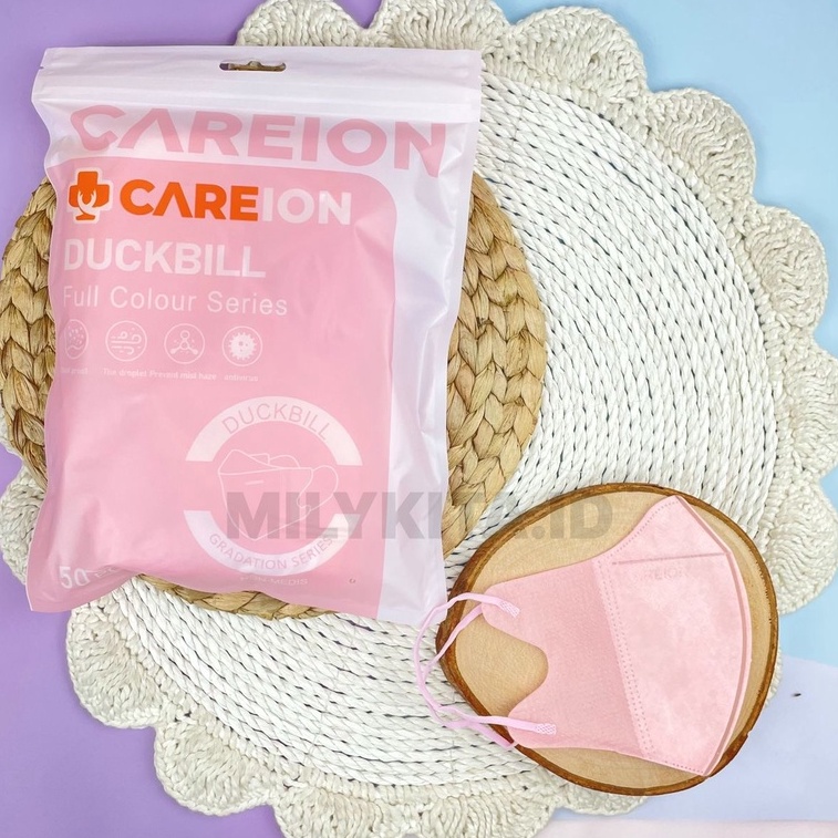 MASKER DUCKBILL FULL WARNA CAREION KEMASAN PACK ISI 50 PCS