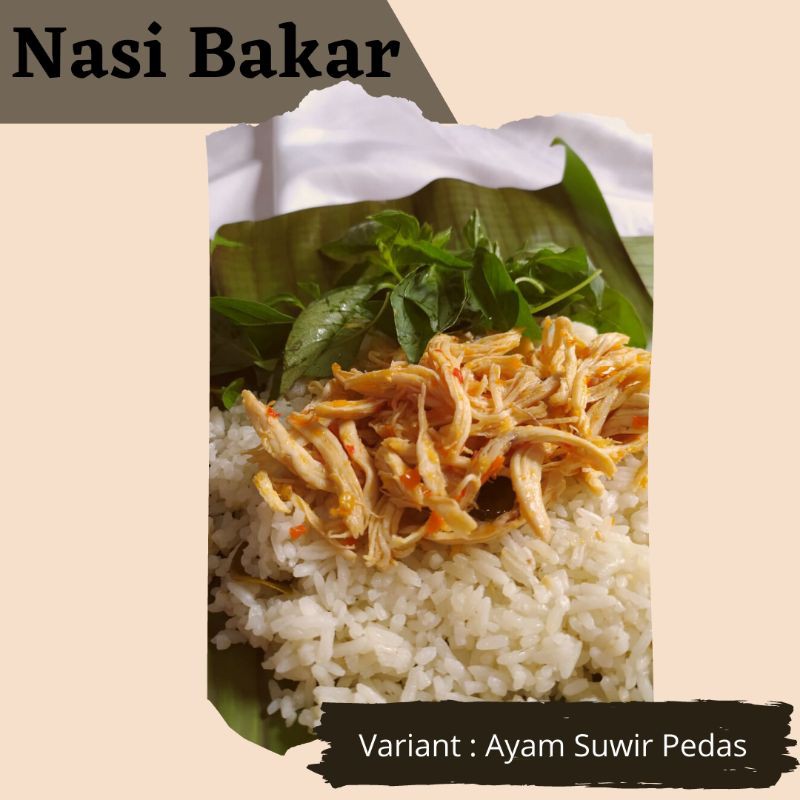 

Nasi Bakar Ayam Suwir Pedas