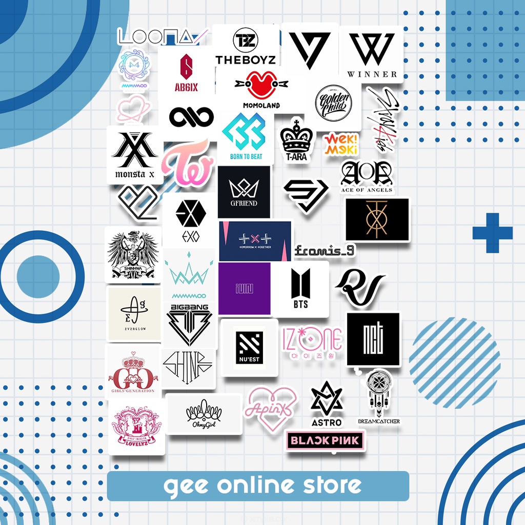 

Stiker logo KPOP set mix