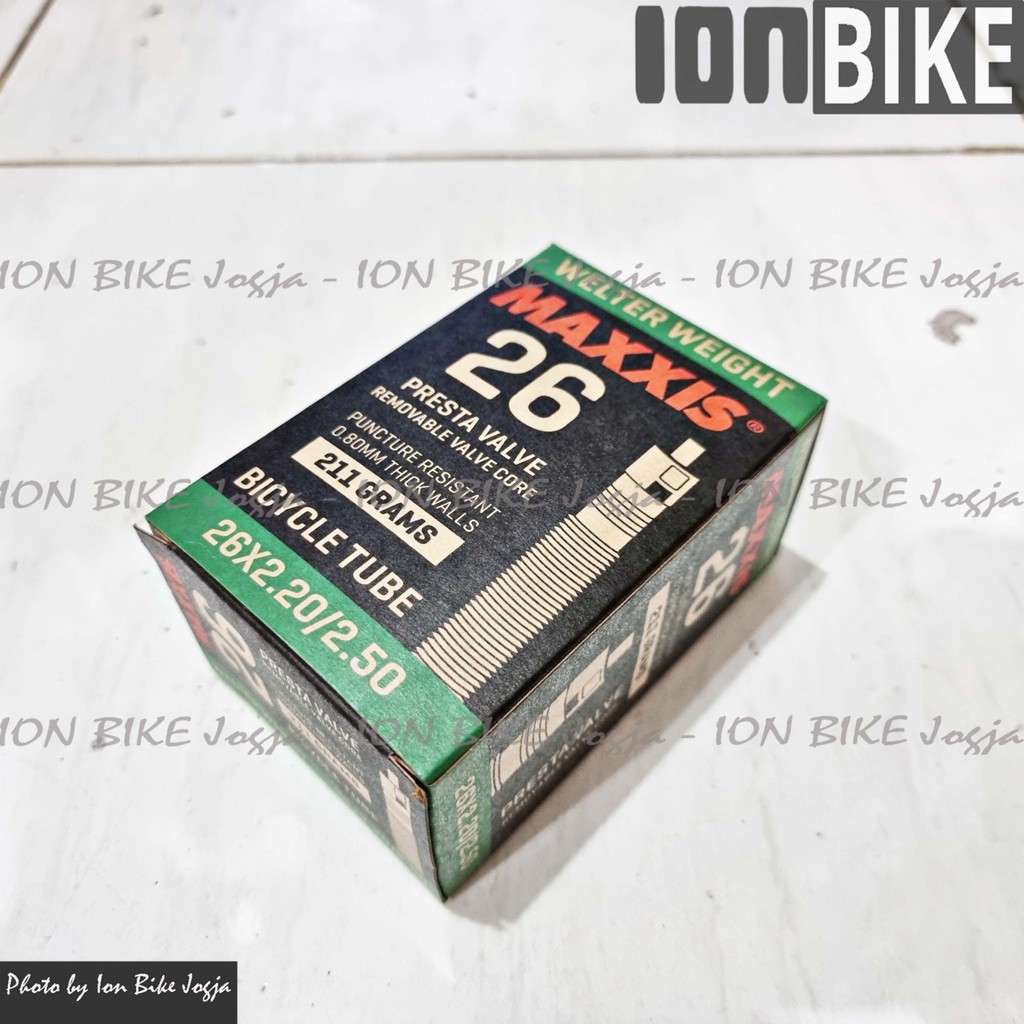 ban dalam maxxis 26 x 2.20 - 2.50 FV Original ban sepeda gunung MTB tube ringan 2.25 2.35 2.30 2.40