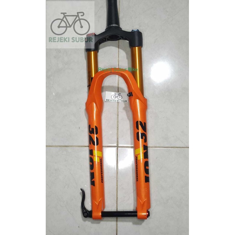Fork ION UD32 27.5 Tappered Travel 140  TA 15 x 100 Orange Gold Air Angin