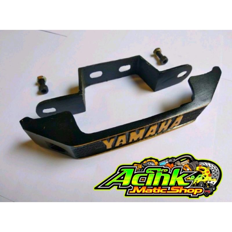 KUMIS RX KING hitam gold ngeset breket/dudukan-kumisan Yamaha RX KING ngeset breket