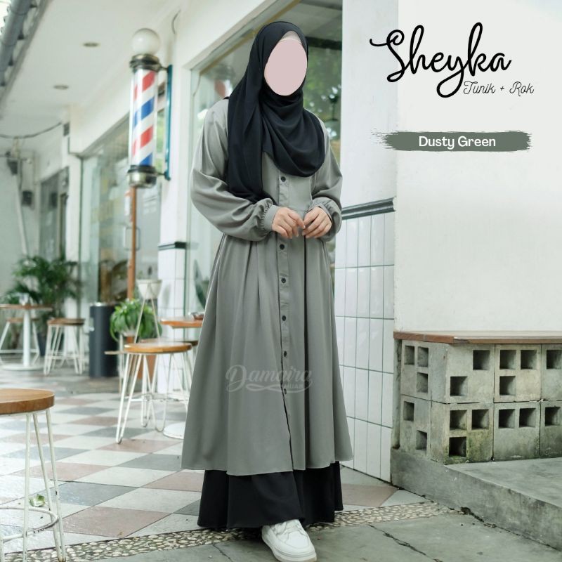 READY SET TUNIK + Rok SHEYKA by Damaira Hijab(Tanyakan stok dl)