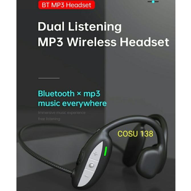 Headphone Handfree Headset Wireless OPEN EAR MP3 Quintet Series cosu138 Kualitas Baik