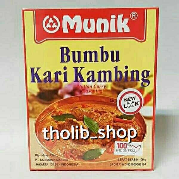 

Munik bumbu kari kambing 100 gr