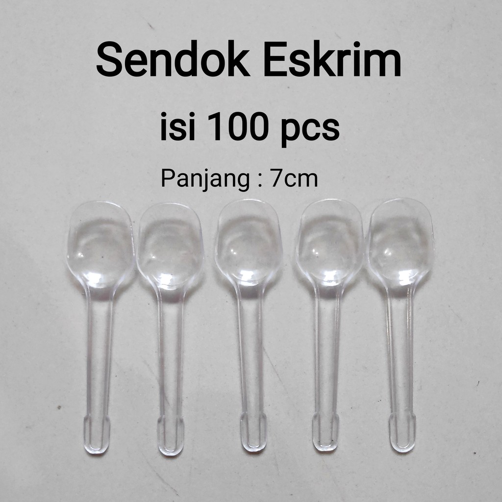 Sendok, sendok kecil, Sendok Eskrim bening