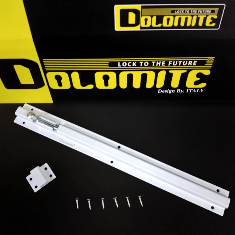 Grendel slot pintu dolomite12inch warna putih