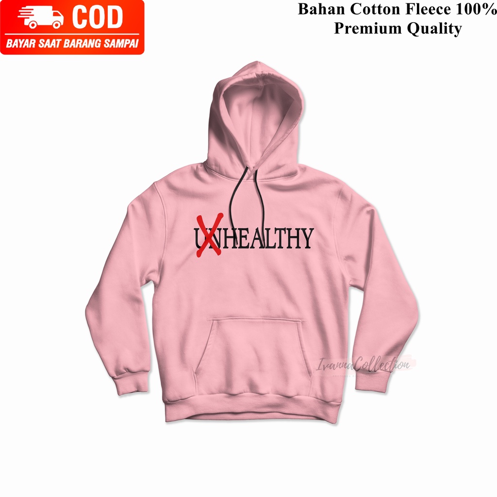 IvannaCollection Switer Hoodie Jumper Pria dan Wanita Unhealthy Jaket Hoodie Cowok Cewek Premium