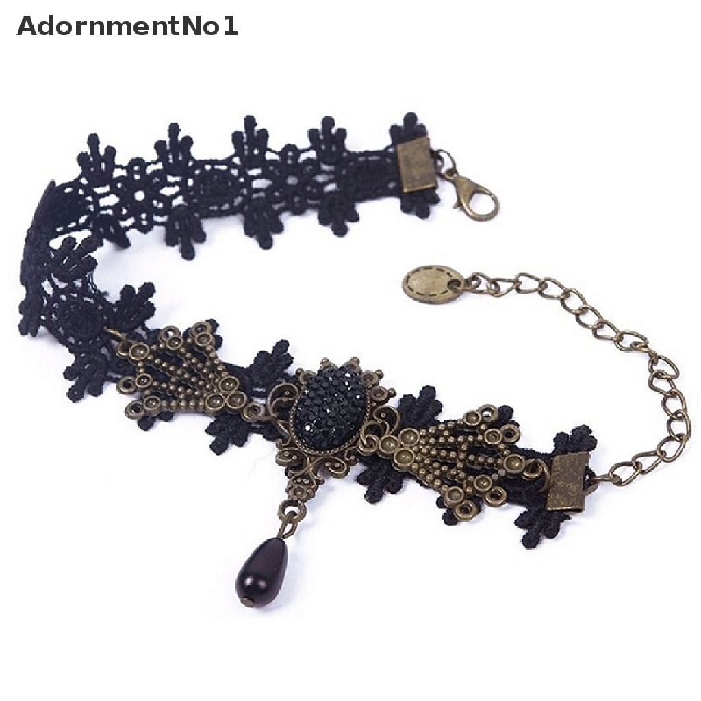 (AdornmentNo1) Gelang Kaki Lace Sexy Aksen Rantai + Manik-Manik Untuk Perhiasan Wanita / Anak Perempuan