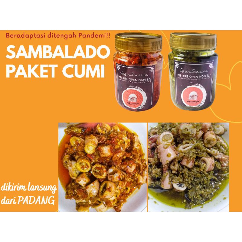 

Sambalado Cumi Asin Paket hemat Sambal Merah Baby Cumi + Sambal Ijo Baby Cumi