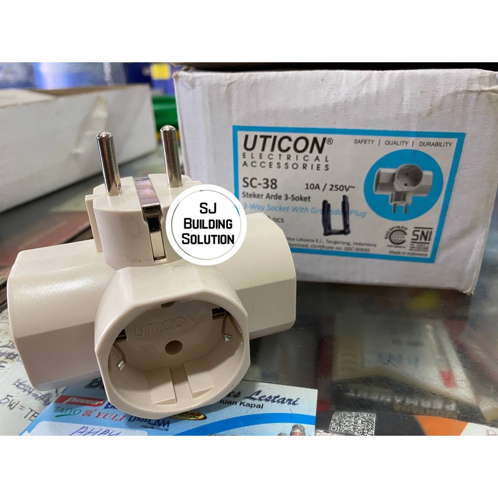 Steker T Arde Uticon SC-38 / Cok Cabang 3 Uticon SC-38