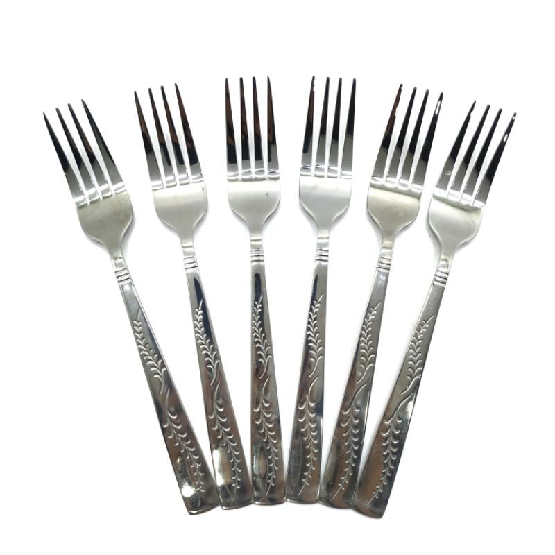 Garpu Makan Stainless steel 6pcs HJ3503