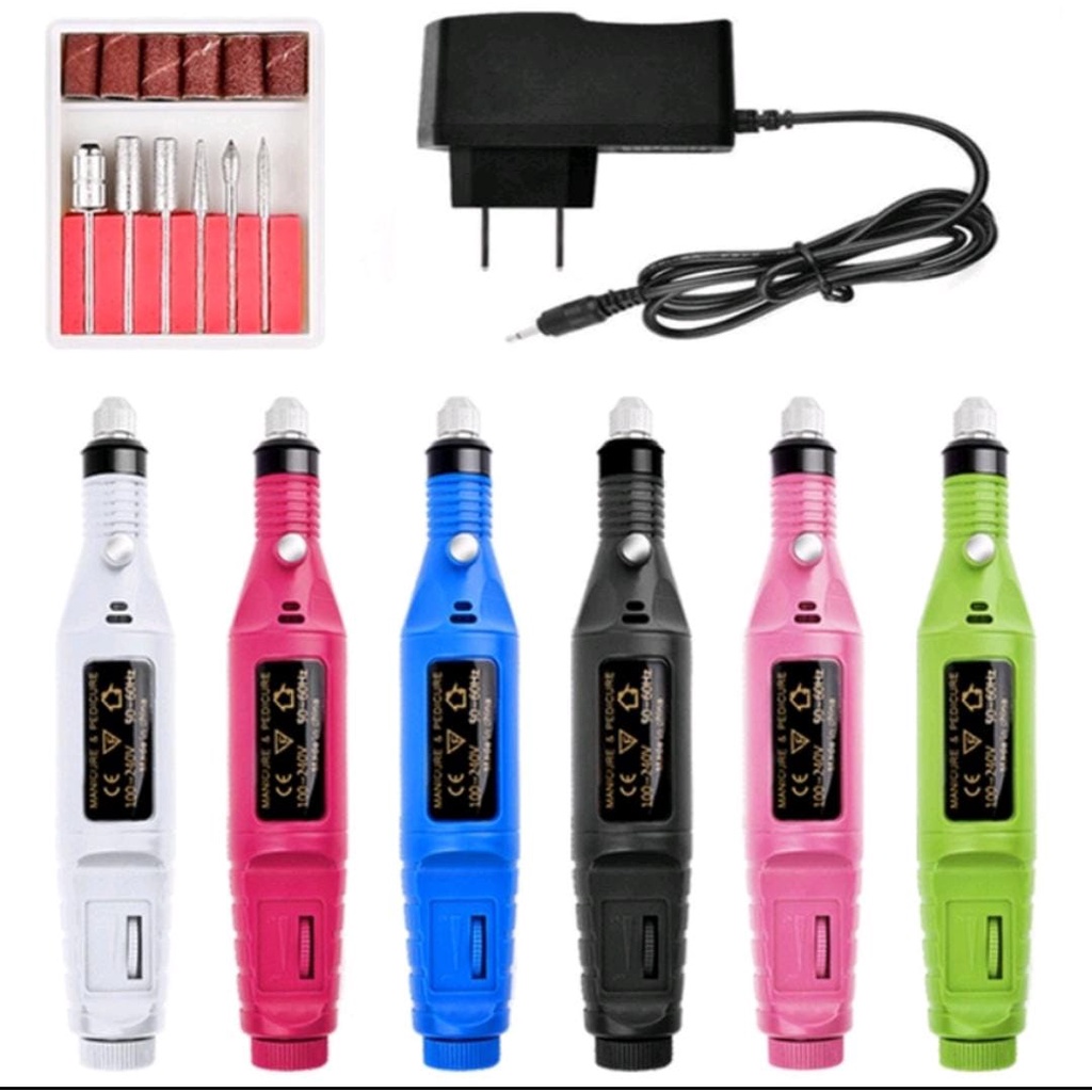 ELECTRIC NAIL DRILL GRINDING MANICURE MACHINE MESIN AMPLAS KUKU LISTRIK NAIL