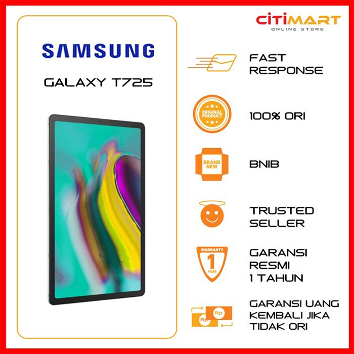 Samsung Galaxy Tablet Tab S5e T725 [4/64GB]- Garansi Resmi Samsung