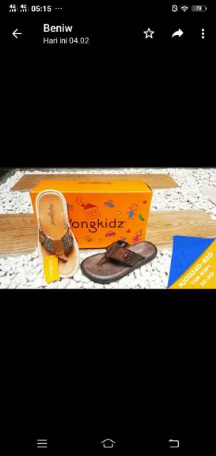 Sandal  yongkidz anak.