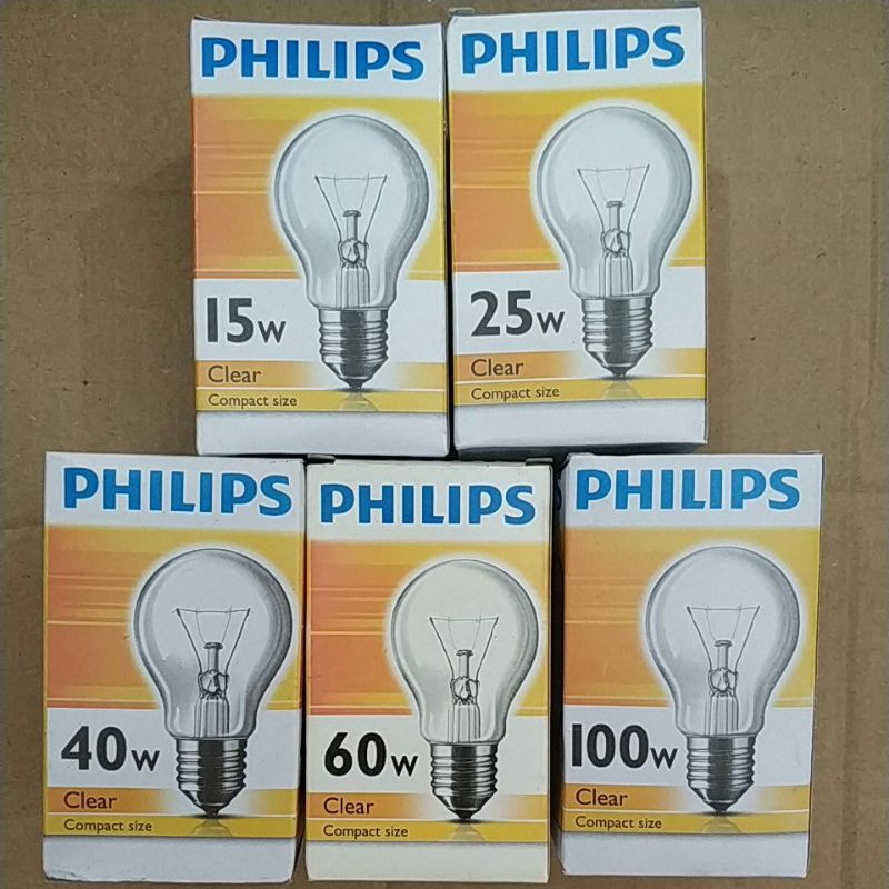 Lampu Pijar Philips 15W 25W 40W 60W 100W BOHLAM LAMPU PENGHANGAT SIAWET LAMPU AYAM