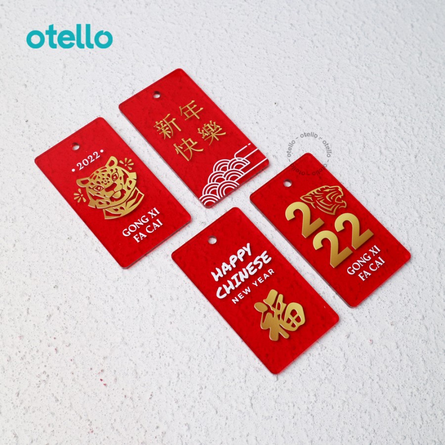 Hang Tag Imlek Sincia Gift Tag Hiasan Hampers Chinese New Year Akrilik