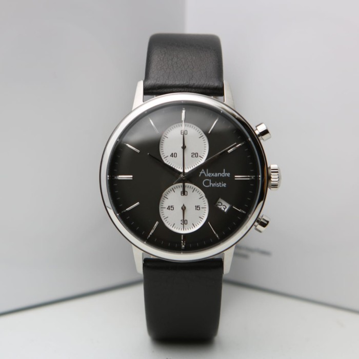 [ ORIGINAL ] Jam Tangan Pria / Cowok Alexandre Christie 6572 AC 6572 - BROWN WHITE ori