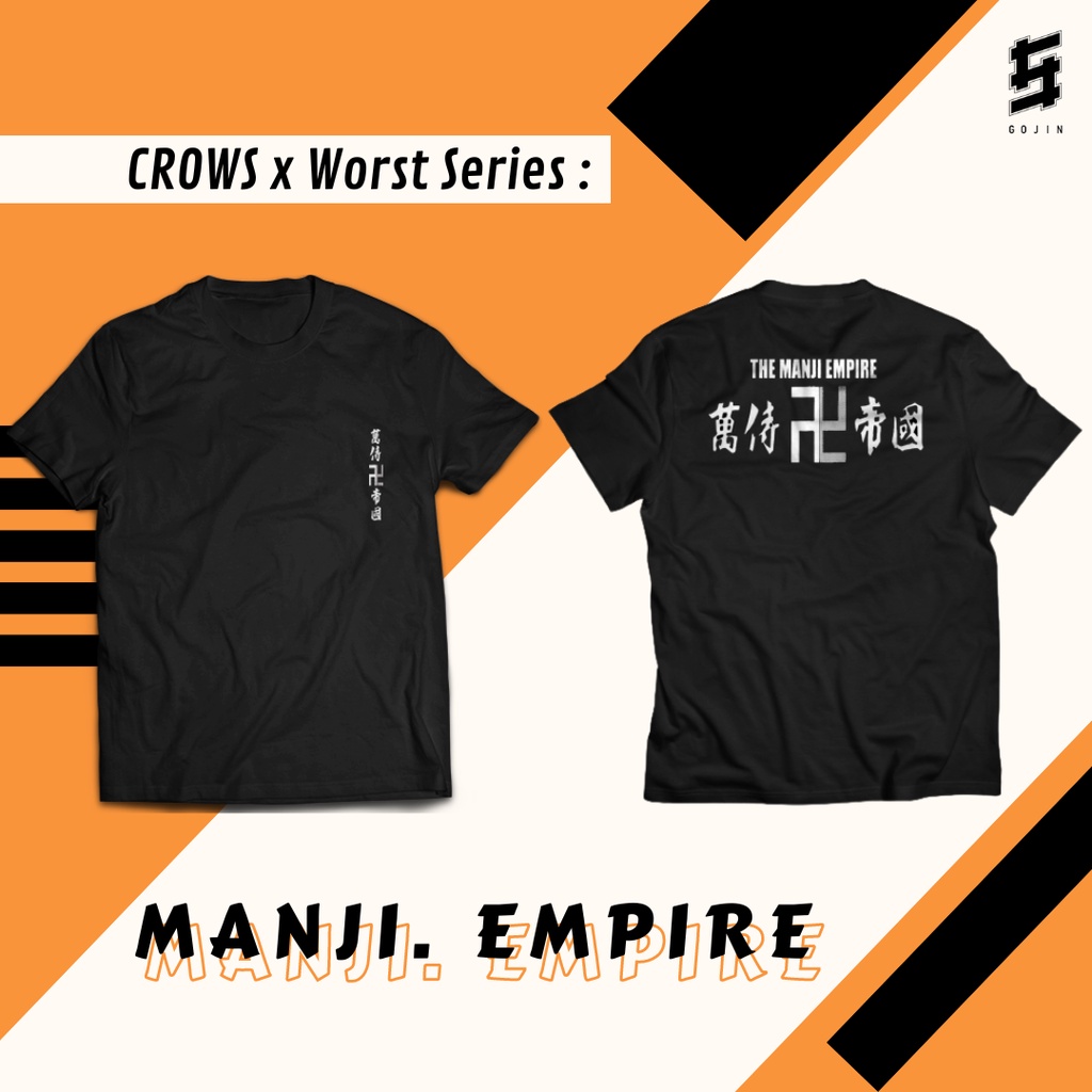 Kaos Crow Series - The Manji Empire - Cotton Combed 30s