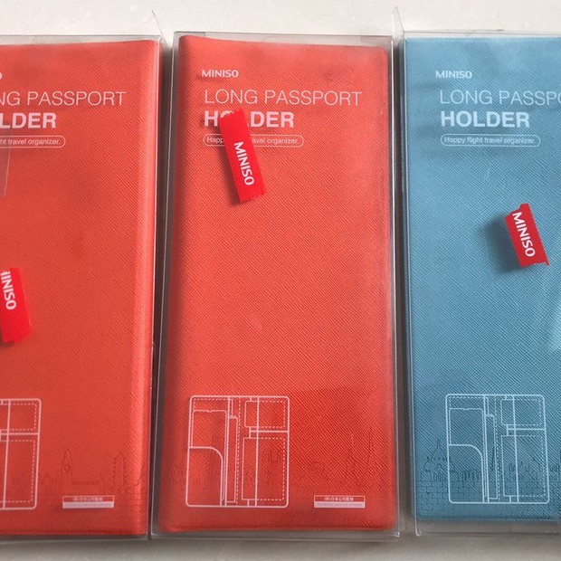 PASPOR DOMPET MINISO LONG PASSPORT HOLDER TAS COVER PASSPORT ORGANIZER CASE