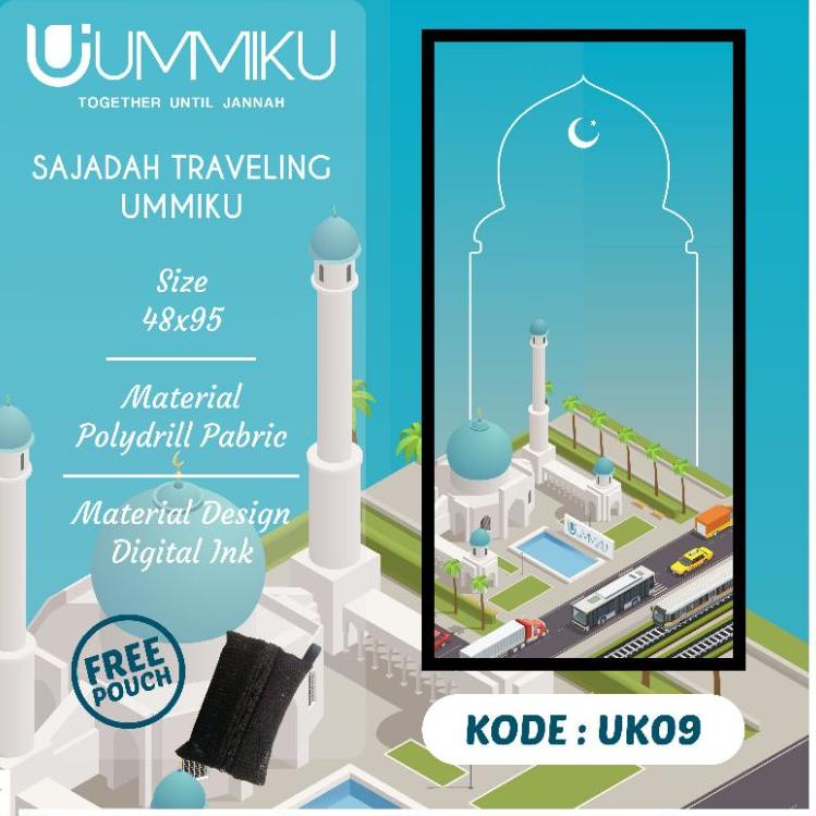 Sajadah Travel Anak UMMIKU / Sajadah Lipat Motif Anak Anak / Sajadah Travelling ◦ TAS.922657