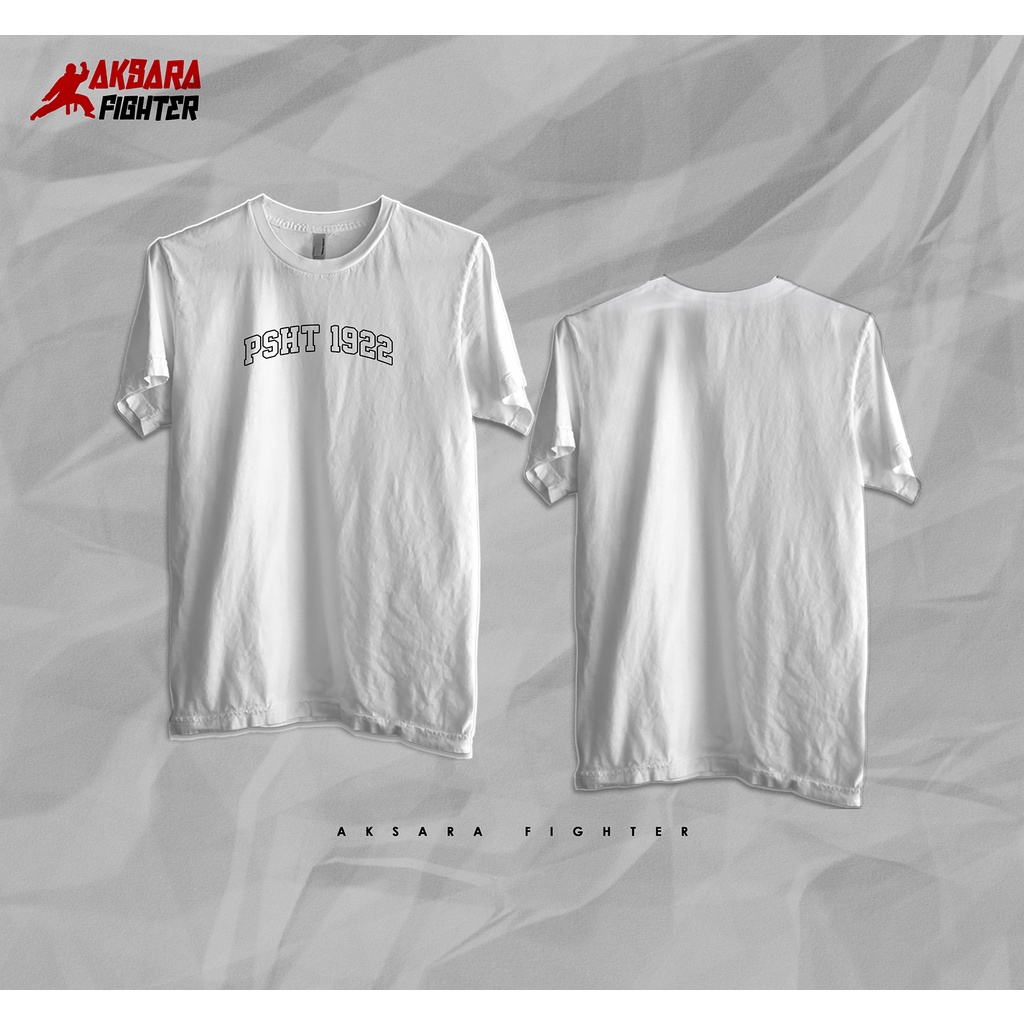 Kaos Aksara PSHT 1922 Putih Combed Distro Quality Limited