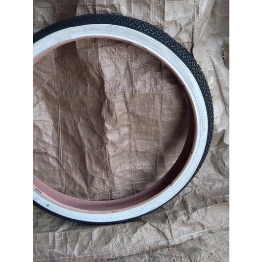✯ Ban Luar Sepeda 20 x 1.75 Swallow List Putih ➨