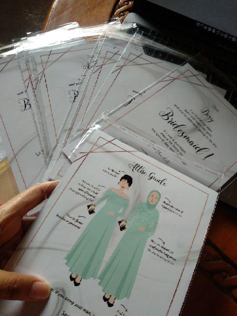 **tanpa Minimal Order** Box Bridesmaid