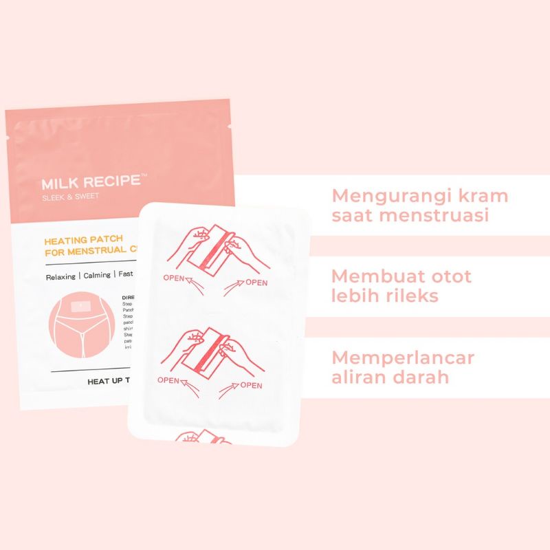 Milk Recipe Heating Patch - for menstrual cramps relief - mengurangi sakit perut saat menstruasi