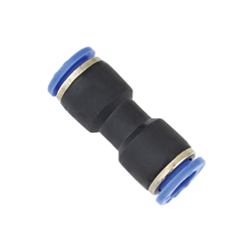 FITTING PUC 06 NEPEL PNEUMATIC LURUS  (FITTING PNEUMATIC SELANG 6MM KE SELANG 6MM)