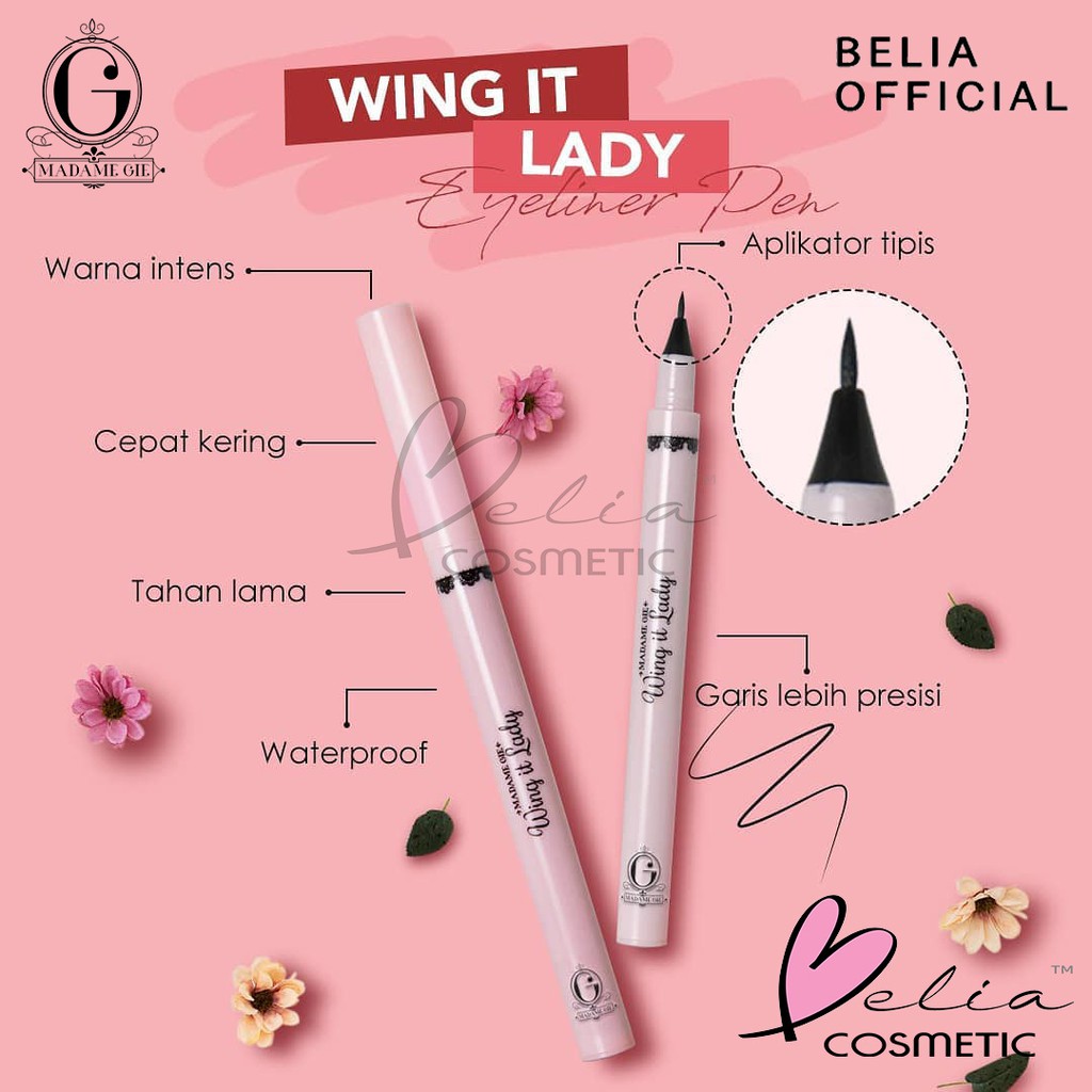 ❤ BELIA ❤ MADAME GIE Eyeready Liner &amp; Eye Wing It Lady Liner 1g | eyeliner waterproof spidol Madamegie