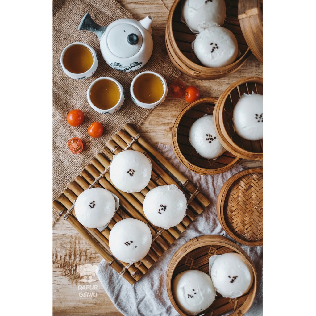 

Bakpao Kacang merah / Red Bean BakPao premium Dapur Genki (6 Pcs). Halal, No MSG & Preservative