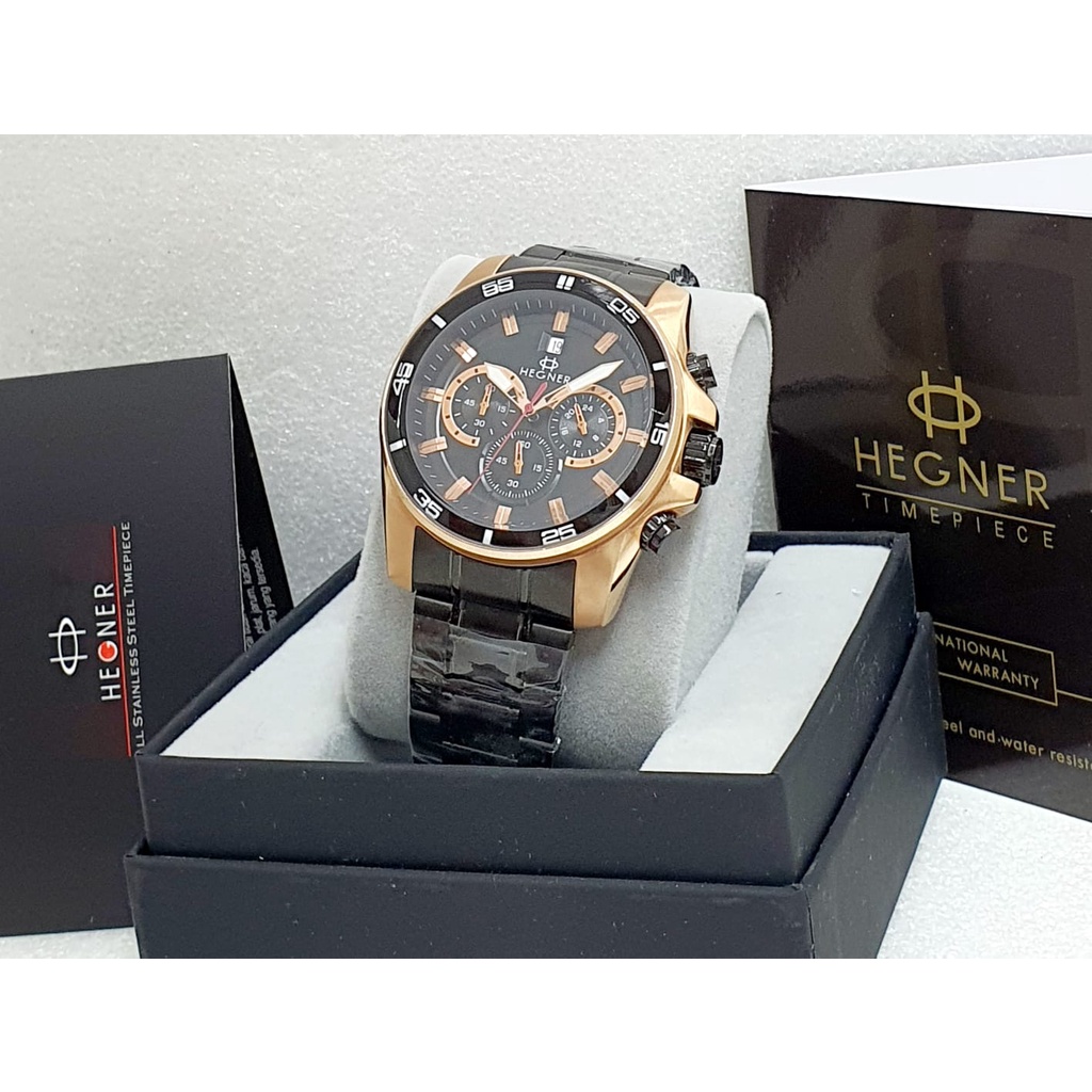 Jam Tangan Pria Hegner 9001 Original Garansi