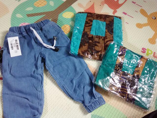 Set Kebaya Kutu Baru Setelan Batik Bayi Anak Size S M L Xl