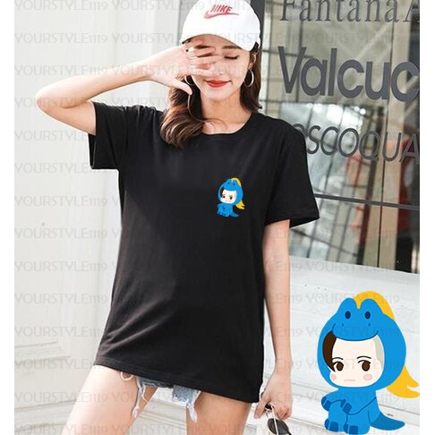 YOURSTYLE1119 - KAOS KARAKTER BLUE REX DINO BAJU KAOS WANITA DISTRO UNISEX OVERSIZE JUMBO KEKINIAN