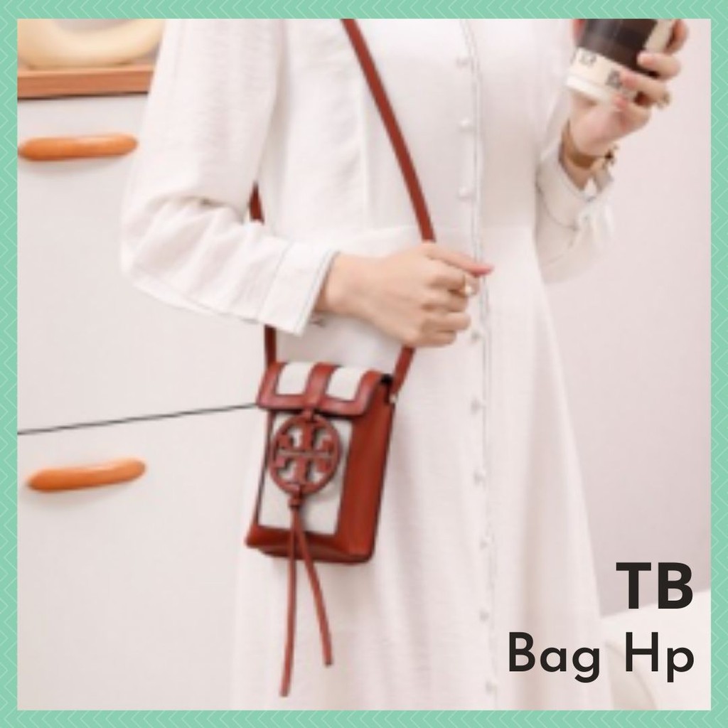 Tas Dompet Selempang TB 03 Sling Bag Gantungan Case HP Mini Oval Fashion Wanita Cewek Import