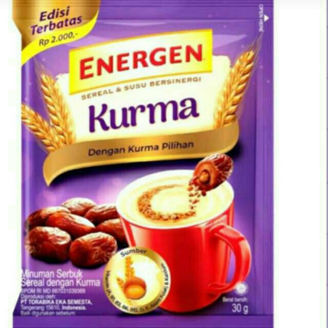 Energen kurma sachet 30 gram