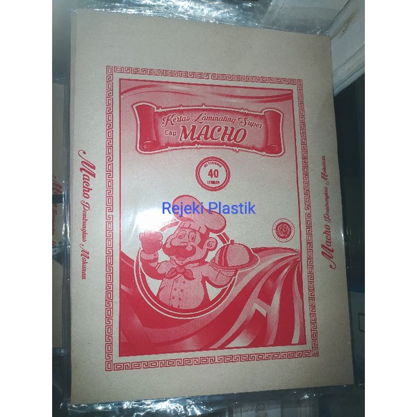 

Kertas nasi coklat pembungkus warteg isi 40 lembar