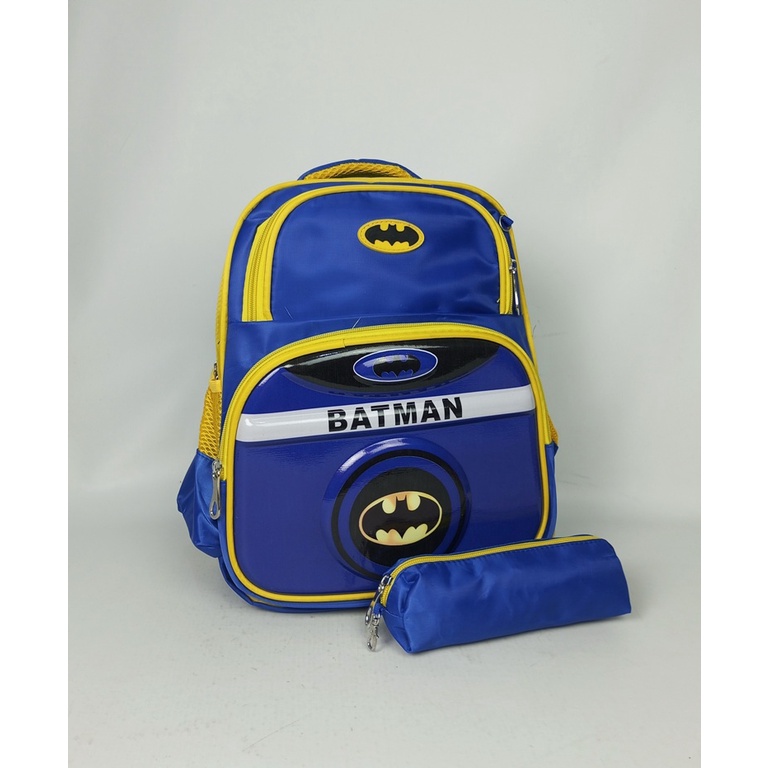 TAS ANAK COWOK TAS ANAK SEKOLAH ALTO MOTIF BATMAN AVENGERS SPIDERMAN FREE KOTAK PENSIL TERBARU