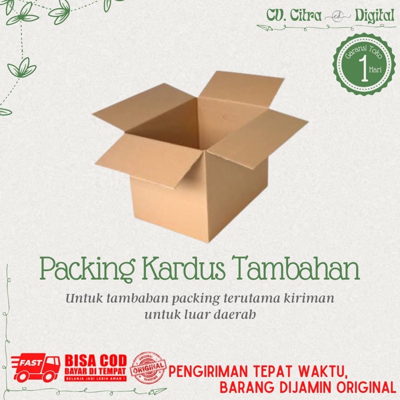 

KARTON KARDUS Tambahan Untuk Packing Barang