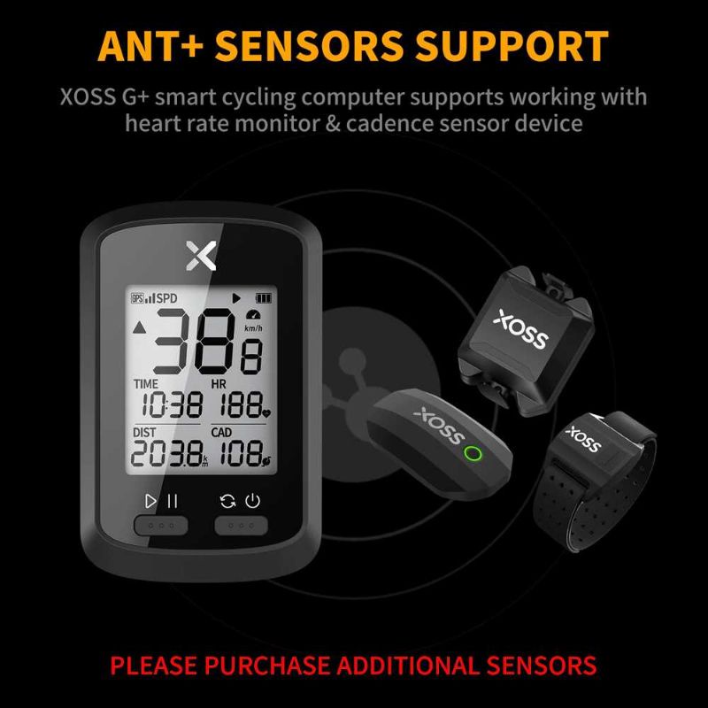 XOSS G Speedometer Sepeda Dual Sensor Bluetooth Garmin Bryton